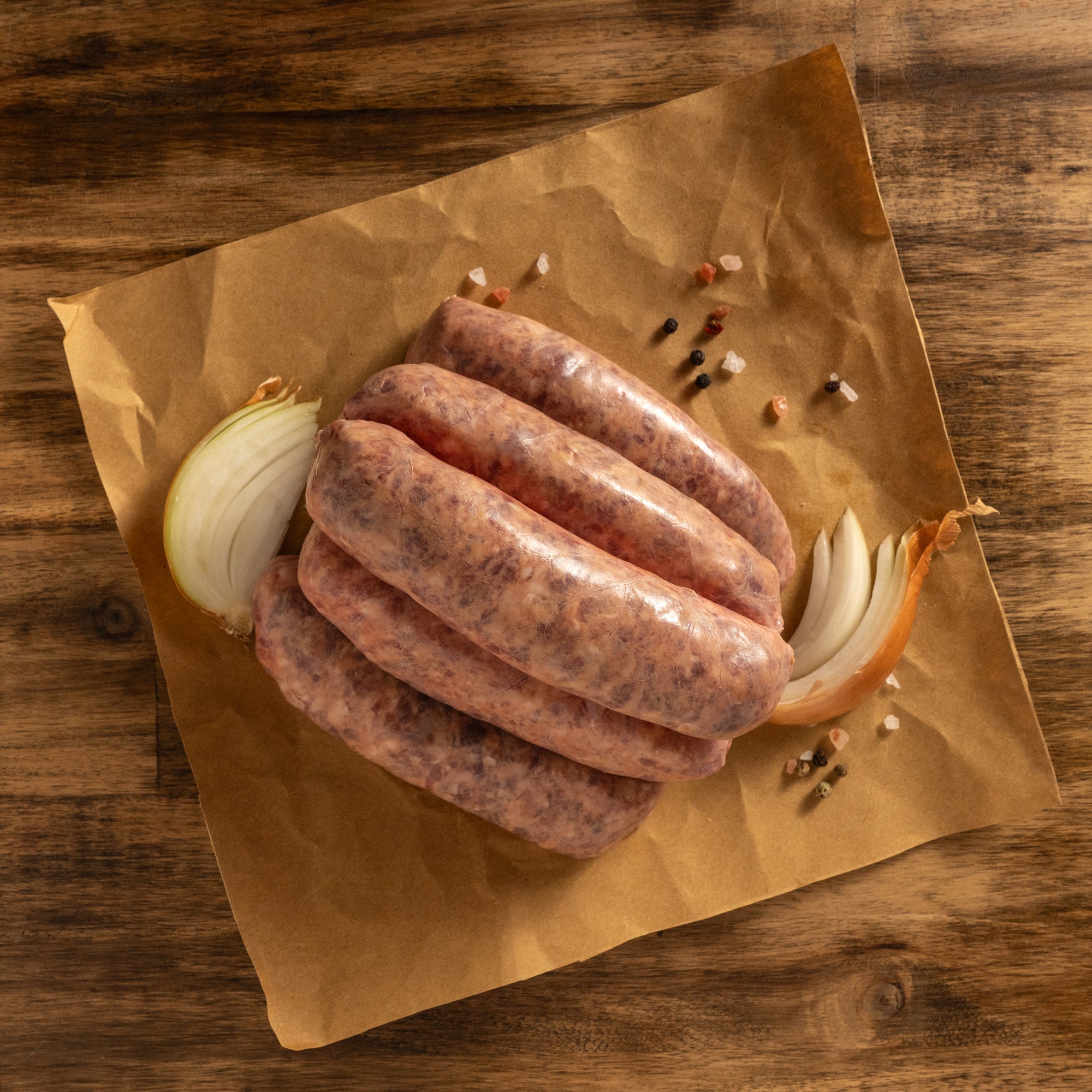 Beef & Onion Sausages