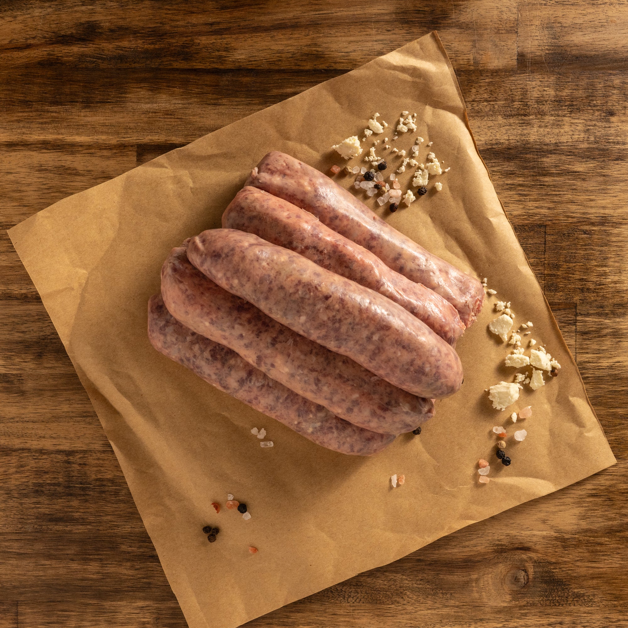 Beef & Blue Cheese Sausages